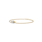Marquise Cut Solitaire Diamond Bracelet