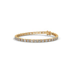 Emerald Cut Diamond Tennis Bracelet