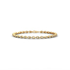 Bezel Diamond Teardrop Bracelet