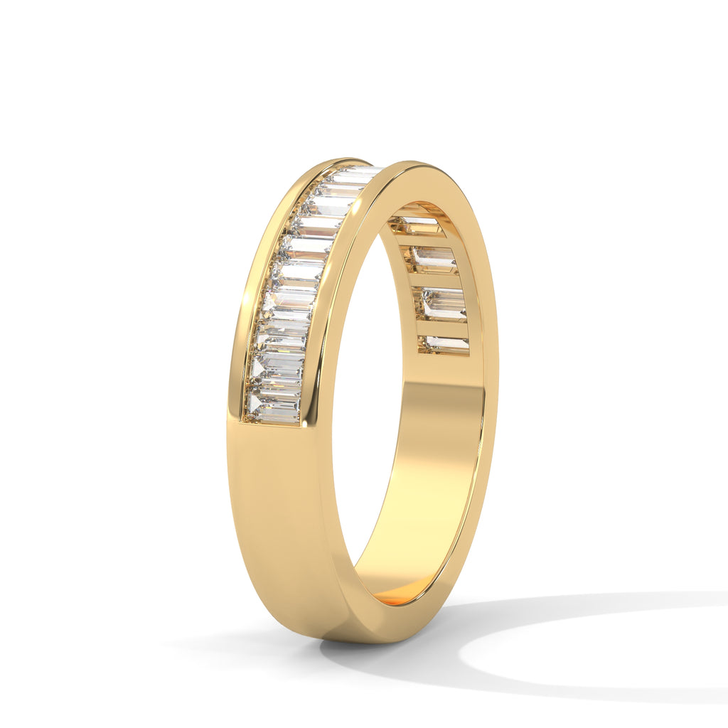 Baguette Cut Diamond Channel Set Band Ring