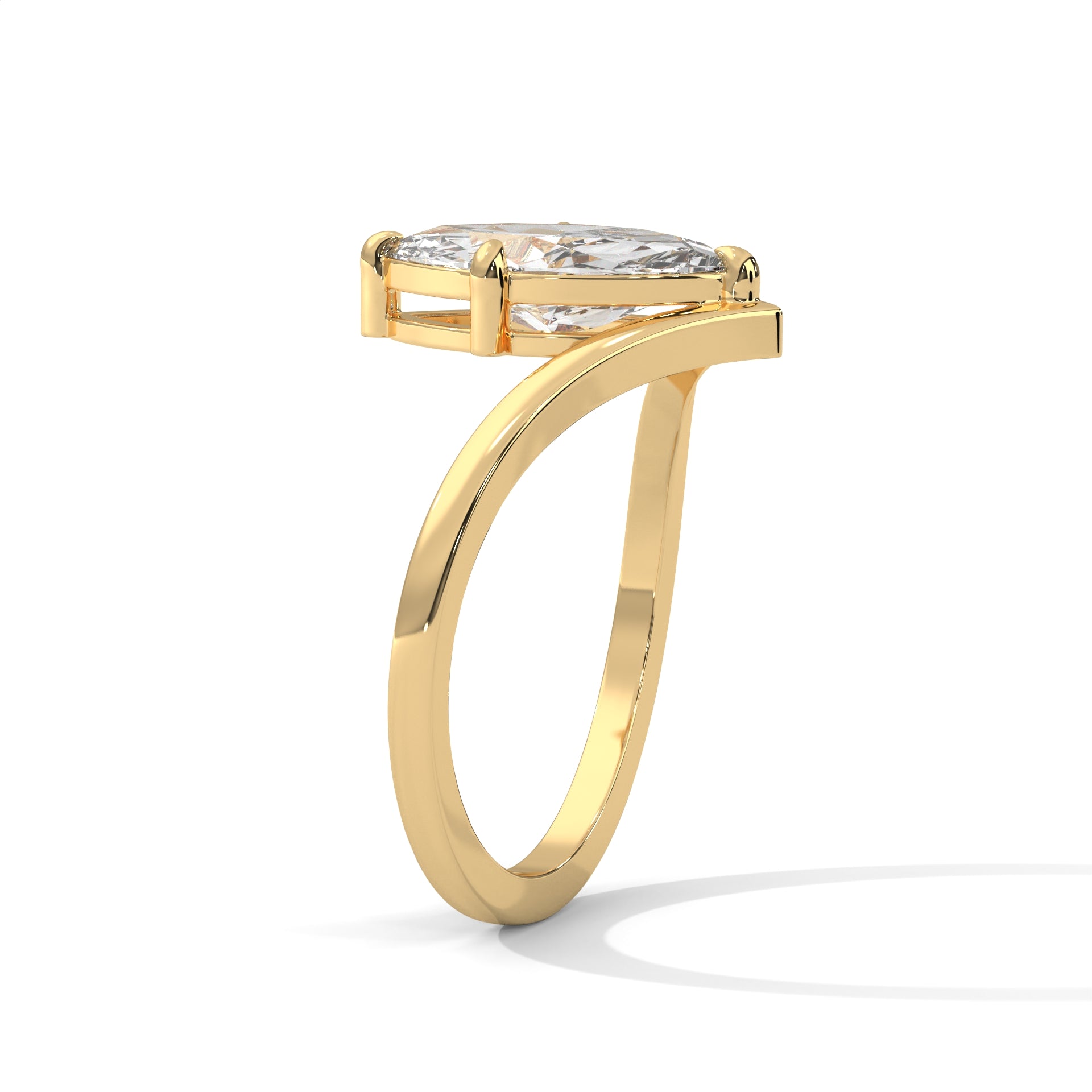 Marquise Cut Solitaire Engagement Ring