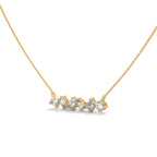 Multi Shape Diamond Bar Pendant