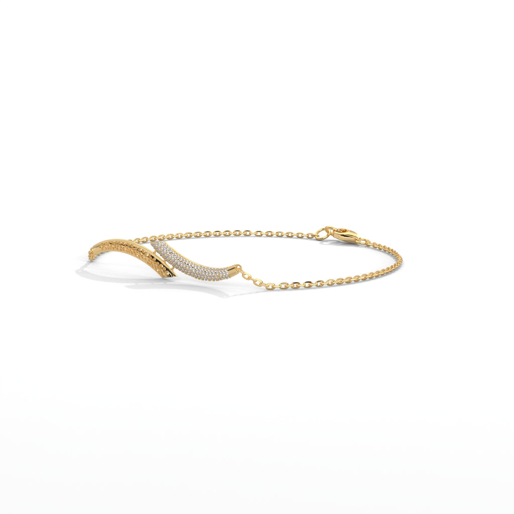 Pavé Wave Diamond Bracelet