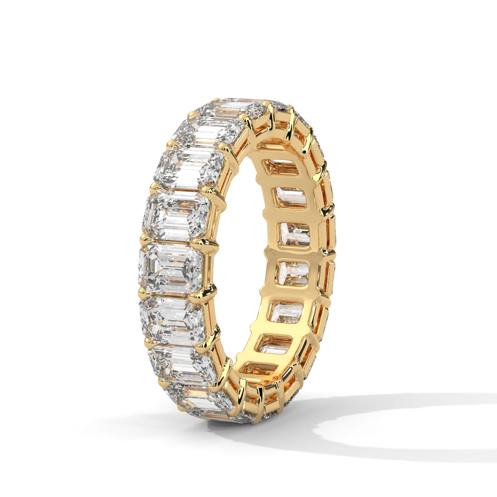 Emerald Cut Diamond Eternity Band Ring