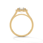 Asscher Cut Diamond Halo Engagement Ring