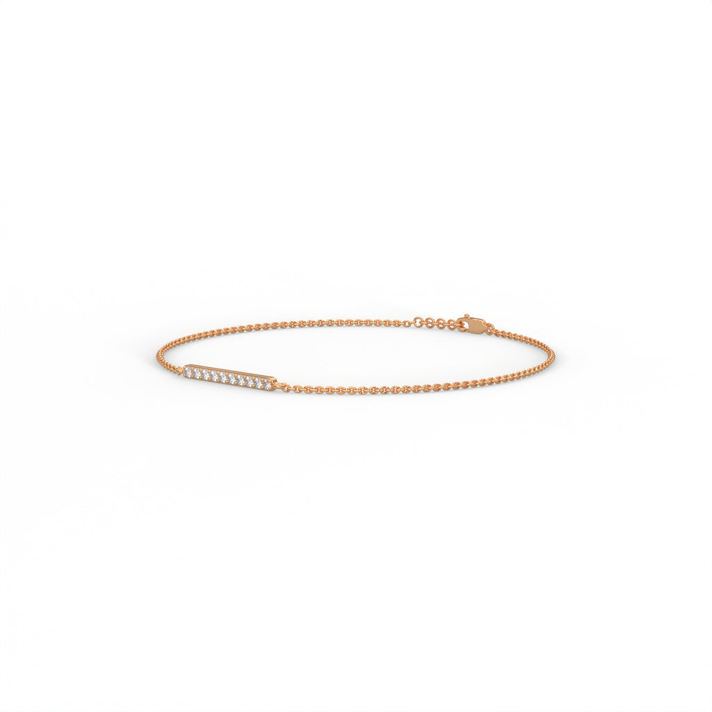 Diamond Bar Station Bracelet