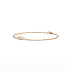 Floating Diamond Paperclip Bracelet