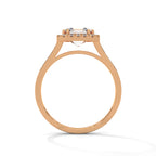 Asscher Cut Diamond Halo Engagement Ring