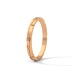Faceted Gold Wedding Band