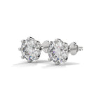 Round Brilliant Solitaire Diamond Stud Earrings