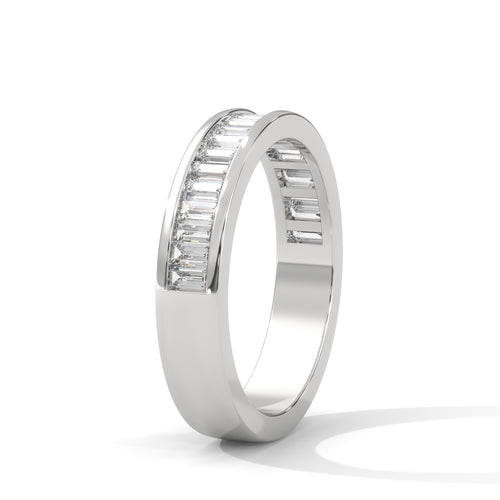 Baguette Cut Diamond Channel Set Band Ring