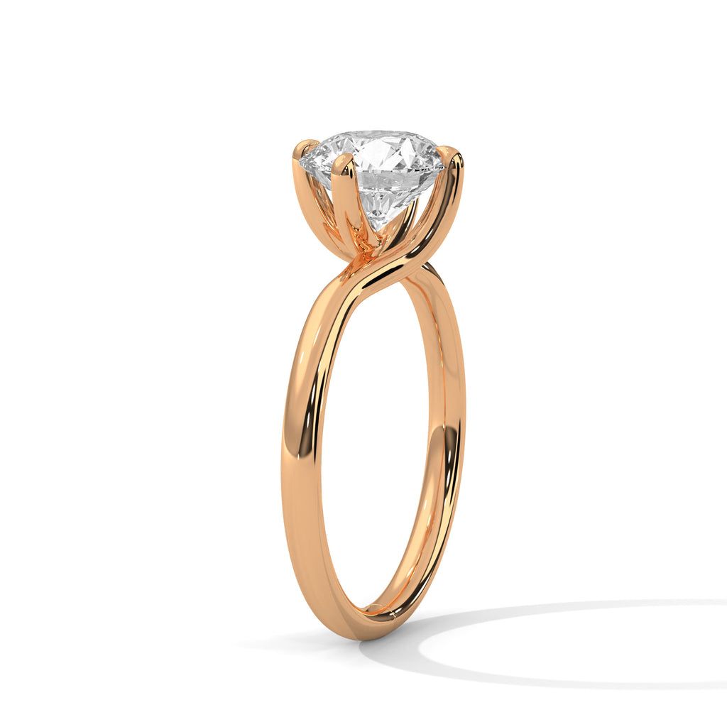 Round Brilliant Solitaire Diamond Engagement Ring
