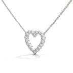 Open Heart Diamond Pendant