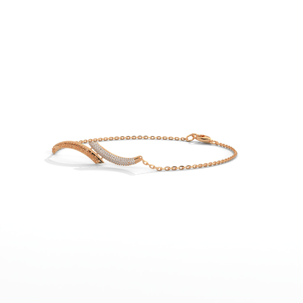 Pavé Wave Diamond Bracelet
