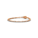 Emerald & Oval Diamond Tennis Bracelet