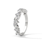 Marquise & Round Diamond Alternating Band Ring