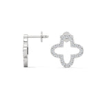 Diamond Clover Stud Earring
