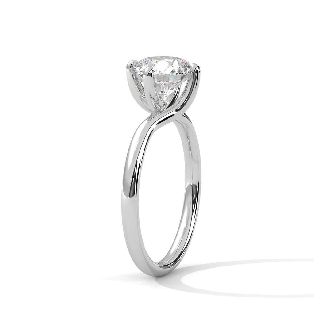 Round Brilliant Solitaire Diamond Engagement Ring