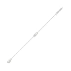 Floating Diamond Paperclip Bracelet