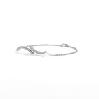 Pavé Wave Diamond Bracelet