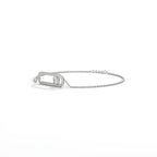Diamond Paperclip Bracelet