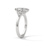 Marquise Cut Three Stone Diamond Engagement Ring