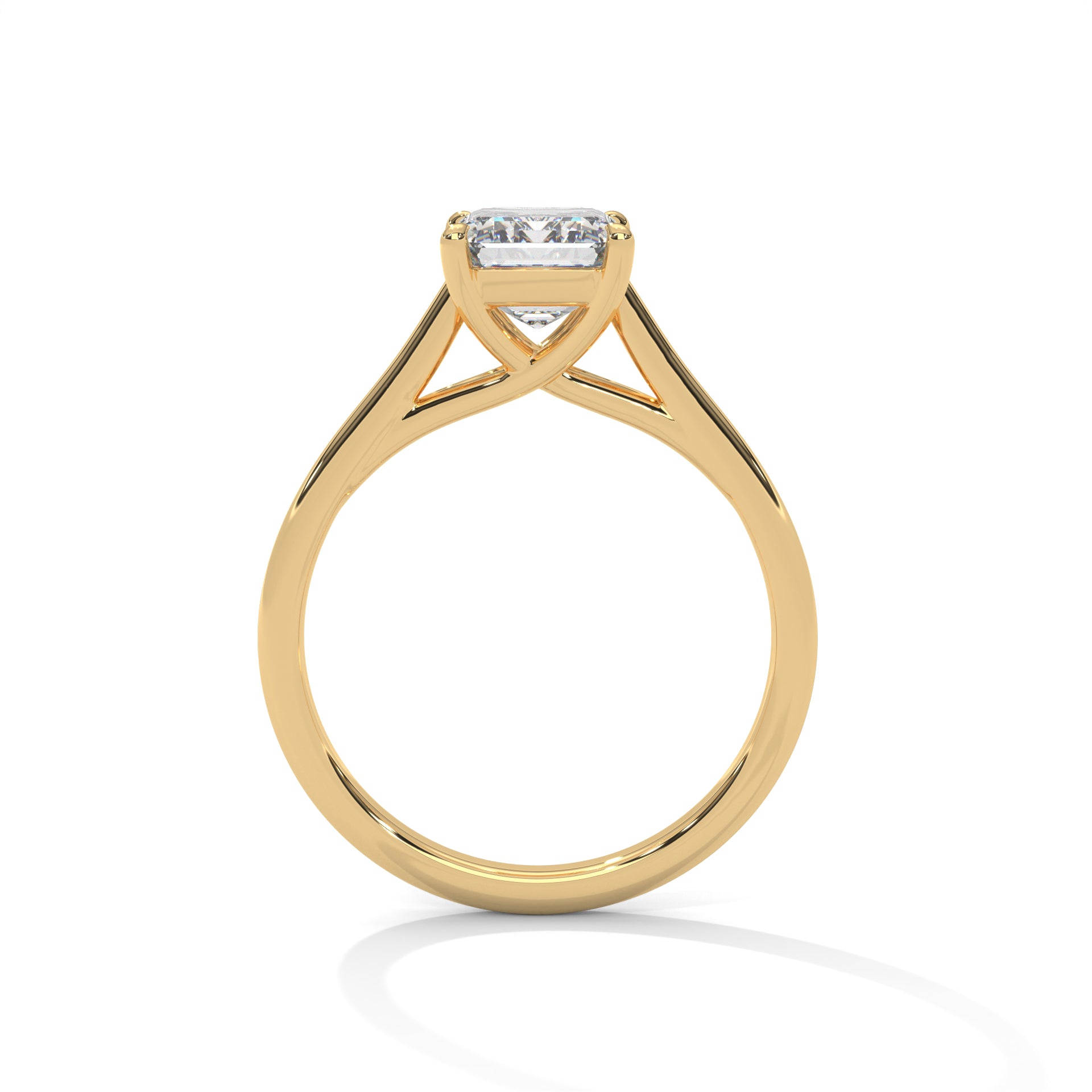 Radiant Cut Solitaire Engagement Ring