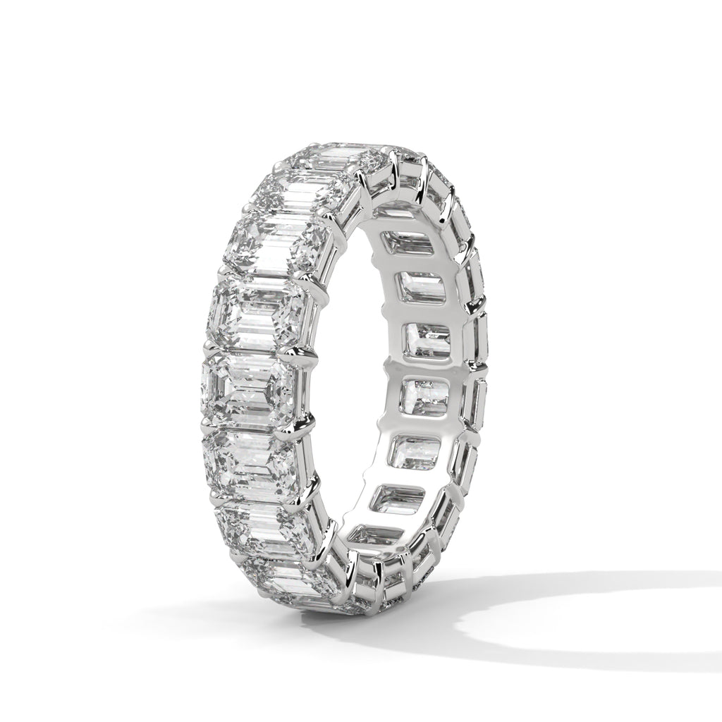Emerald Cut Diamond Eternity Band Ring