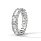 Emerald Cut Diamond Eternity Band Ring