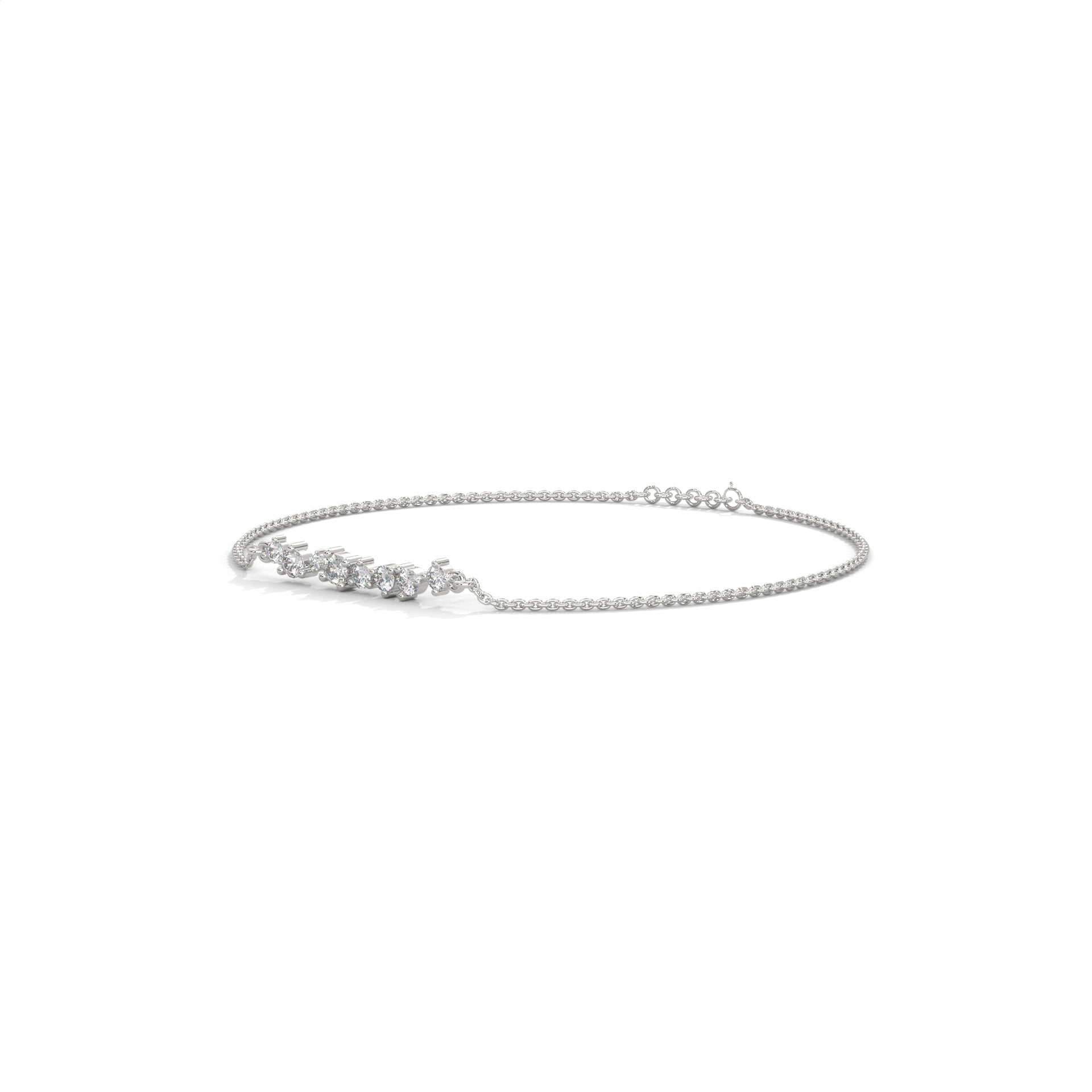 Diamond Bubble Station Bracelet