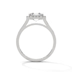 Asscher Cut Diamond Halo Engagement Ring