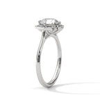 Round Diamond Vintage Halo Engagement Ring