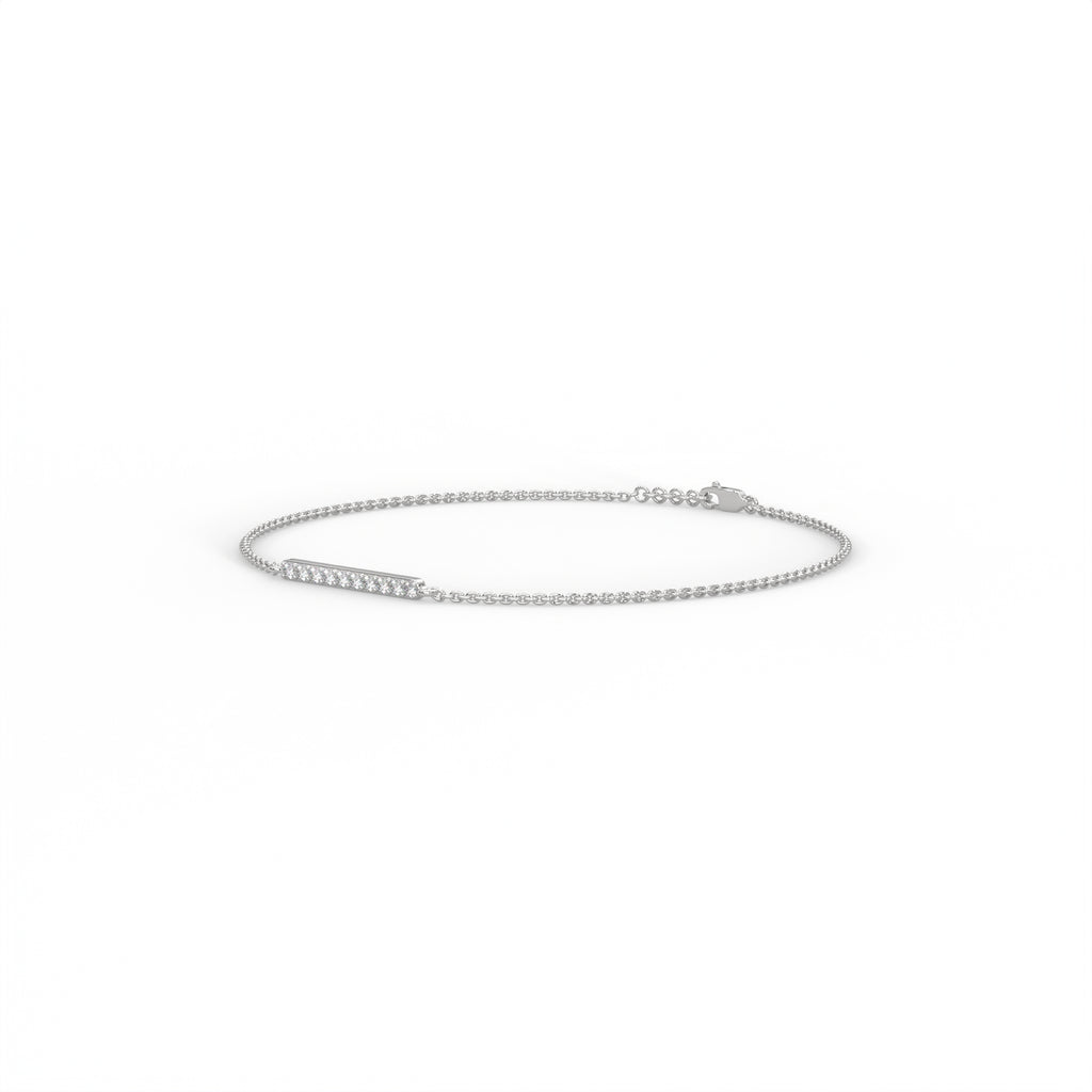 Diamond Bar Station Bracelet