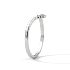Diamond Chevron Wishbone Ring
