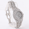 Fully Iced-Out Moissanite Automatic Watch