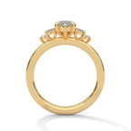 Marquise Cut Three Stone Diamond Engagement Ring