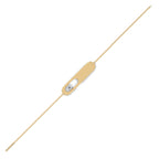 Floating Diamond Bar Bracelet