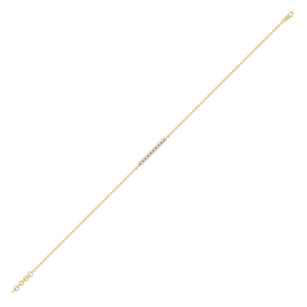 Diamond Bar Station Bracelet