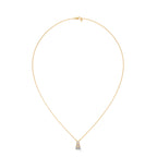 Emerald Cut Diamond Bar Pendant