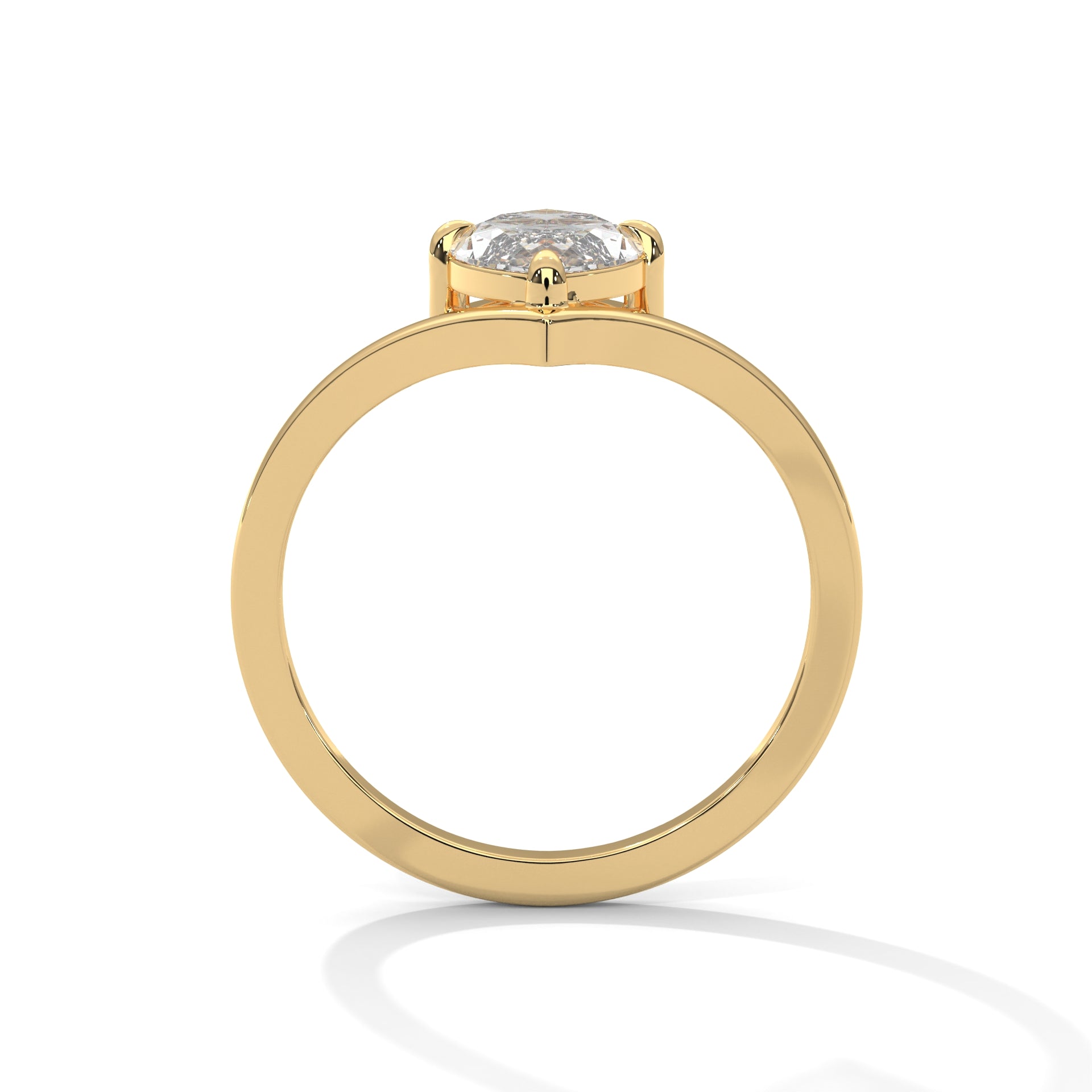 Marquise Cut Solitaire Engagement Ring