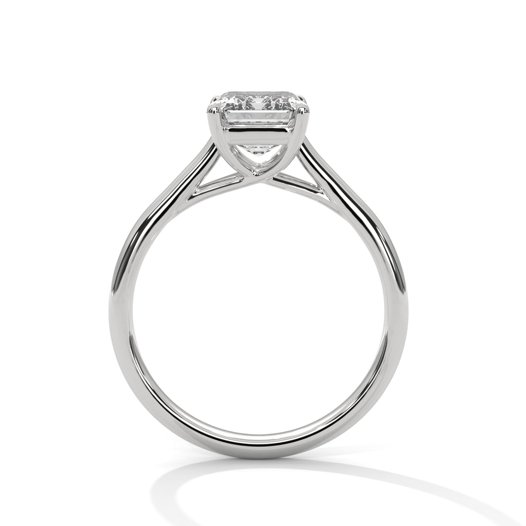 Emerald Cut Solitaire Engagement Ring