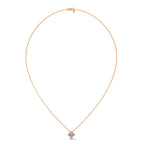 Asscher Solitaire Diamond Pendant