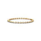 Bezel Diamond Teardrop Bracelet