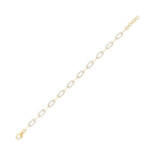 Diamond Paperclip Link Bracelet
