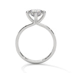 Round Cut Diamond Pavé Engagement Ring