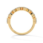 Marquise & Round Diamond Alternating Band Ring