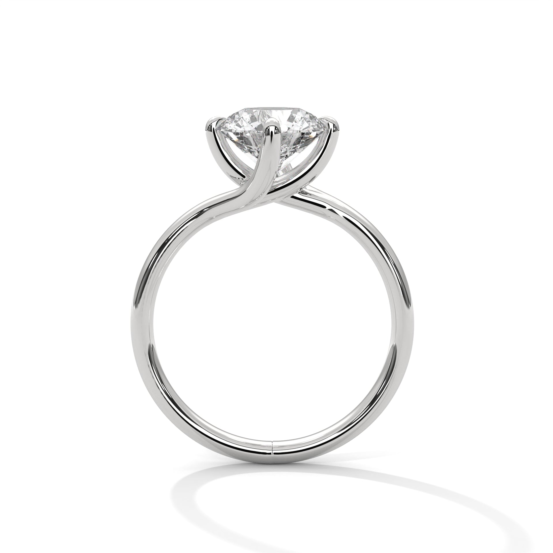 Round Brilliant Solitaire Diamond Engagement Ring