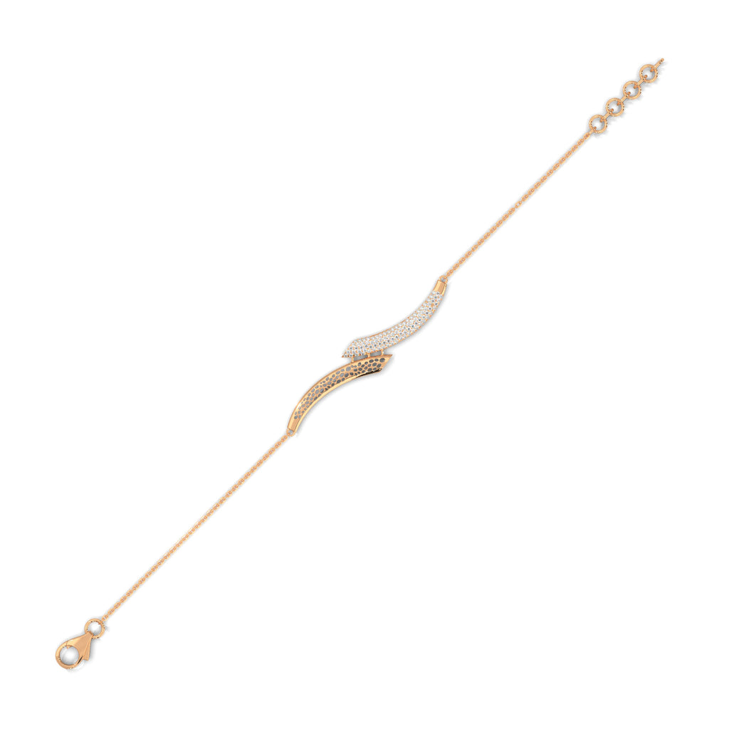 Pavé Wave Diamond Bracelet