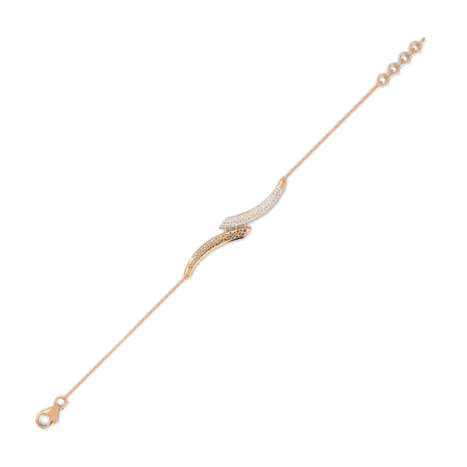 Pavé Wave Diamond Bracelet
