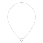 Open Heart Diamond Pendant